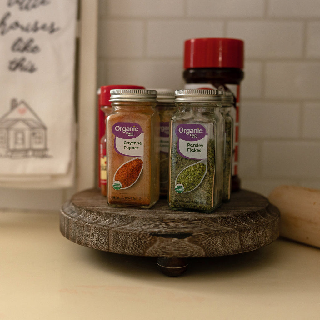 Rustic Handmade Wooden Stand Tray - Display Base, Candle And Soap Holder