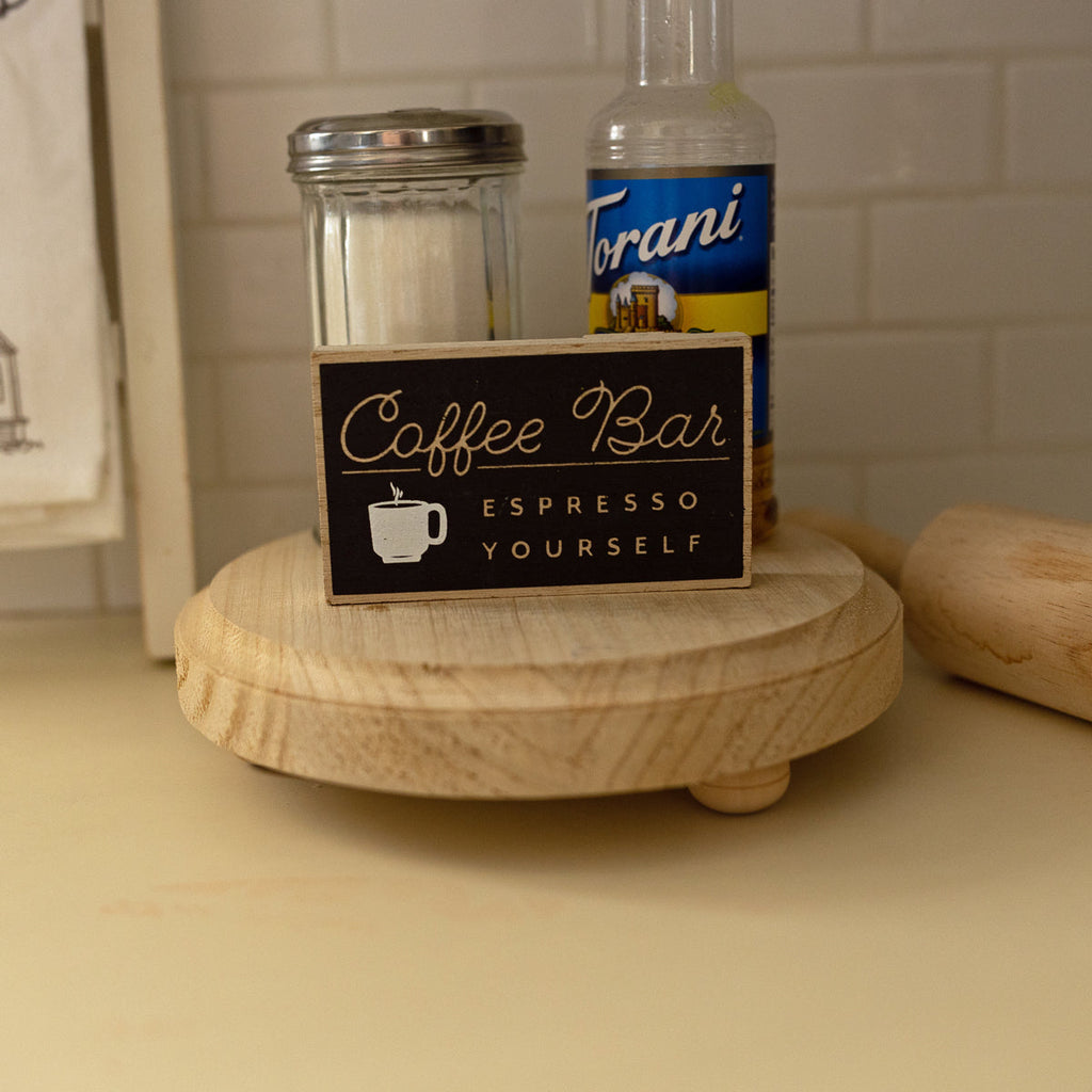Rustic Handmade Wooden Stand Tray - Display Base, Candle And Soap Holder