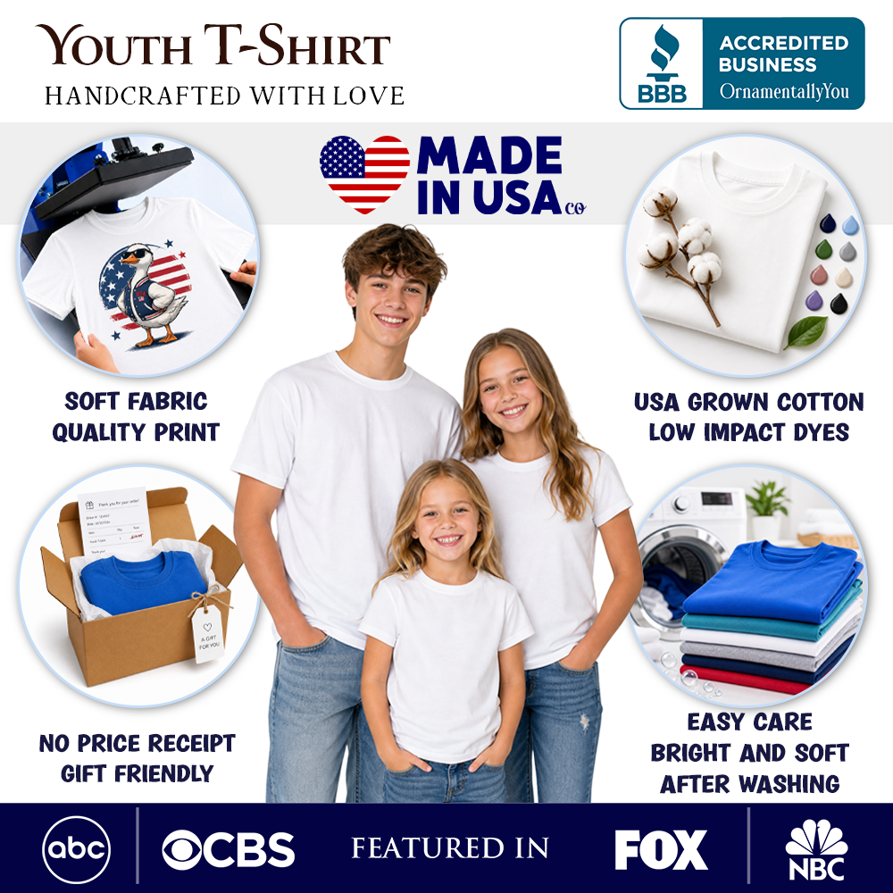 Kids American Cowboy Dog T-Shirt, Western Youth 4th of July Tee for Pet Lovers