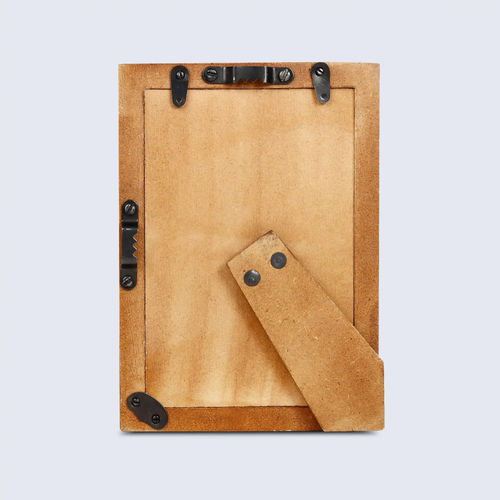 Picture Frame Star Wood Collection Brass & Wood Brown - 3 Sizes