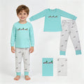 Long sleeves duck embroidery plaid pants kids boys outfits