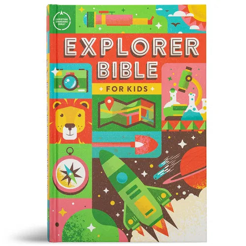 CSB Explorer Bible for Kids, Hardcover: Placing God's Word in the Middle of God's World - Hardcover