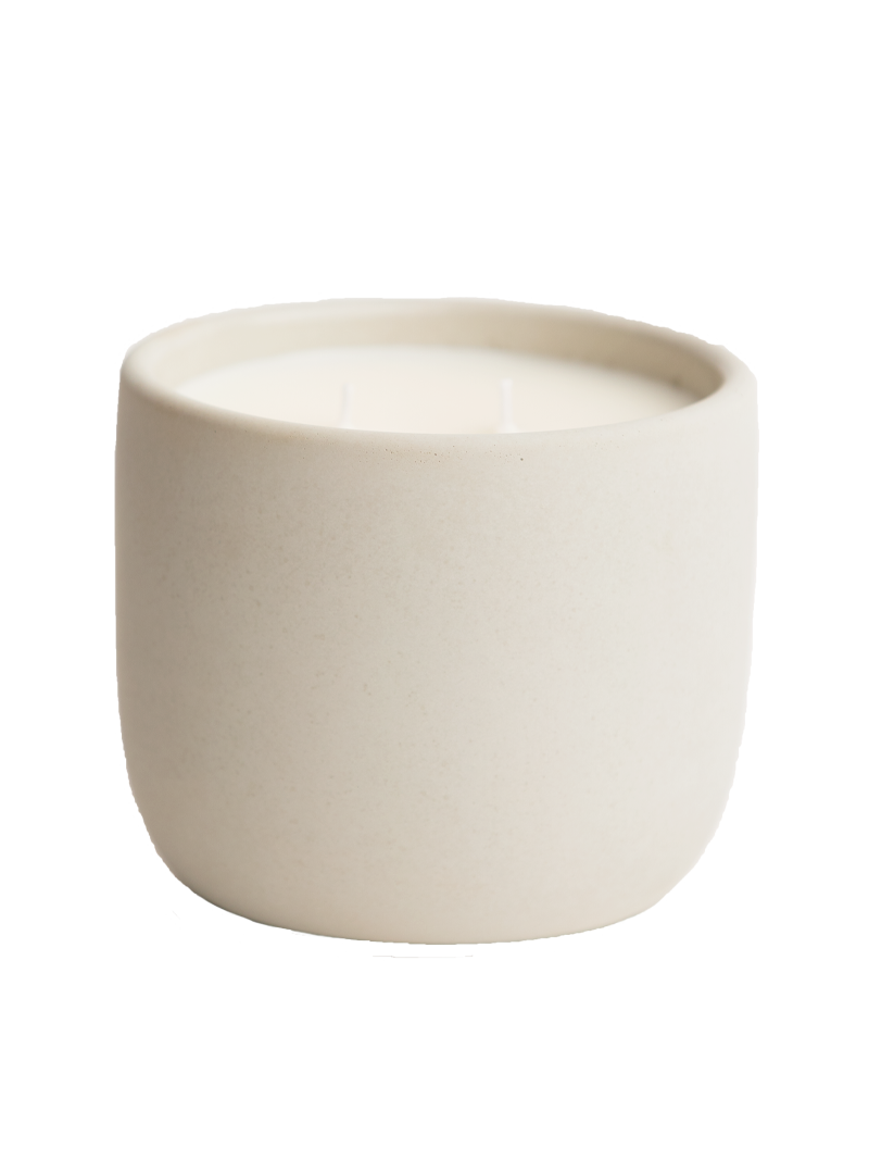 Autumn Leaves Cement Candle