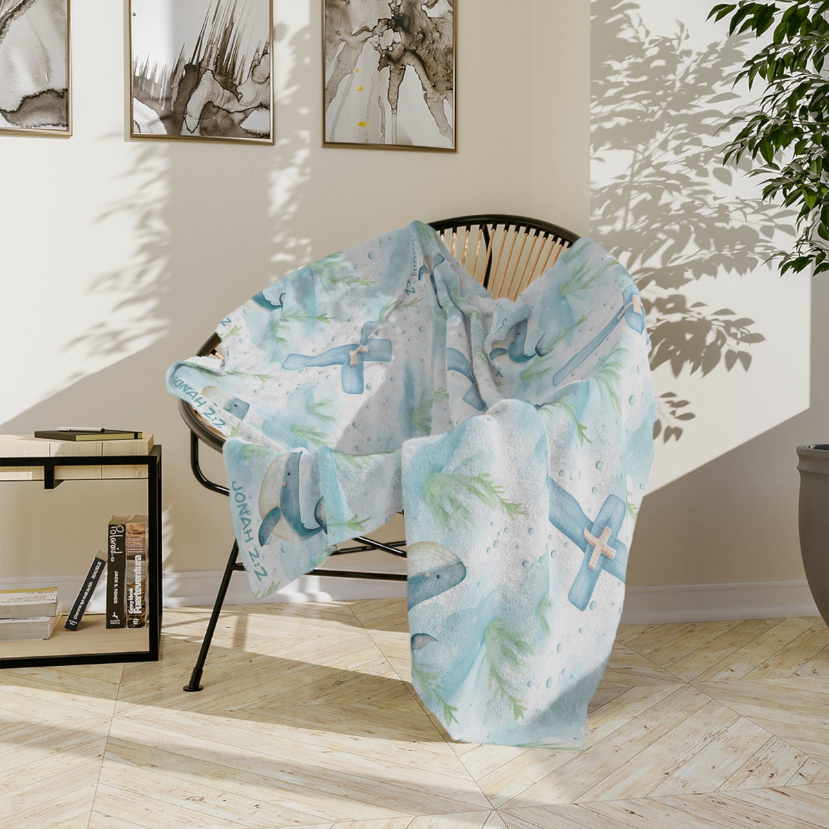 Inspired Jonah 2:2 Fleece Blanket
