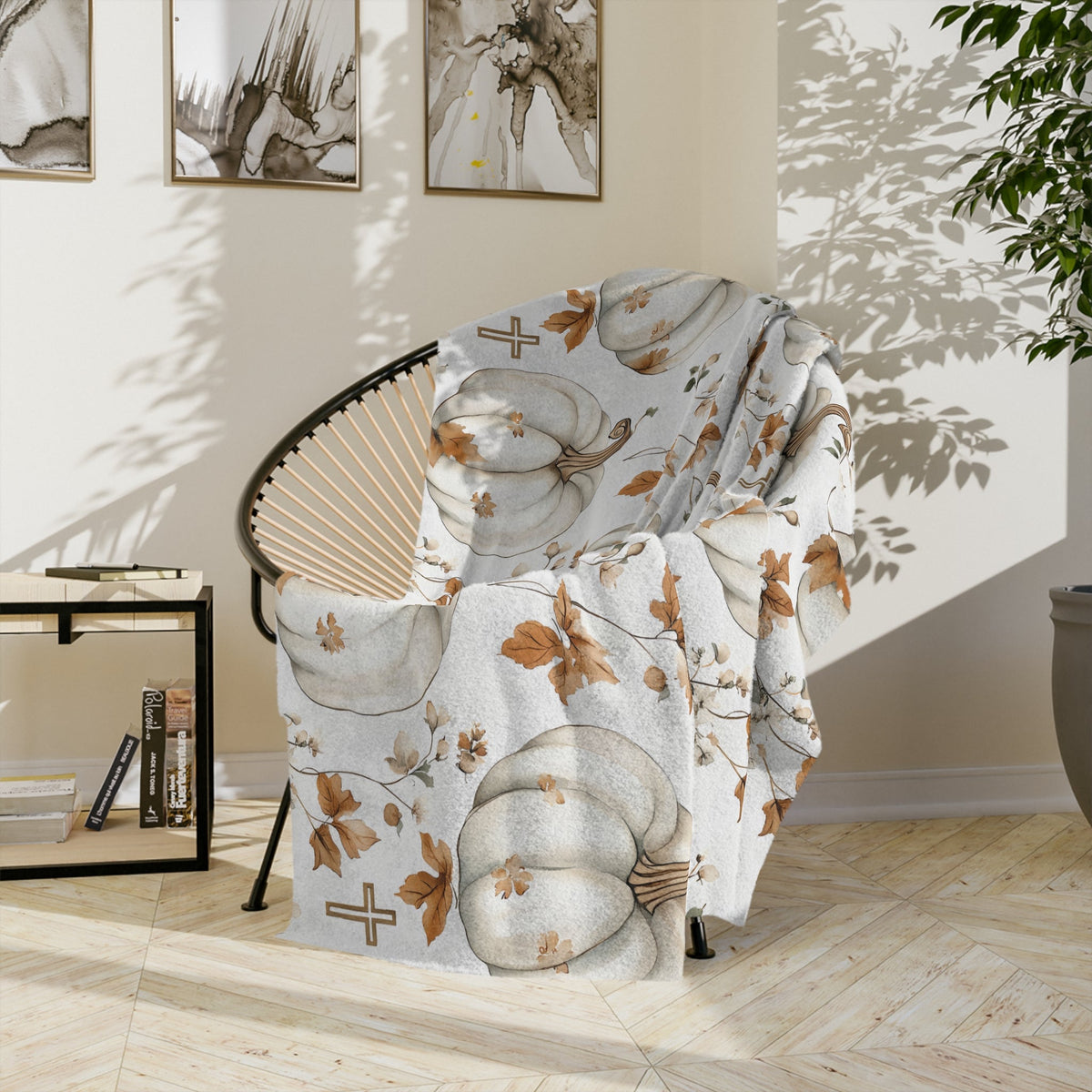 Faithful Harvest Minky Blanket