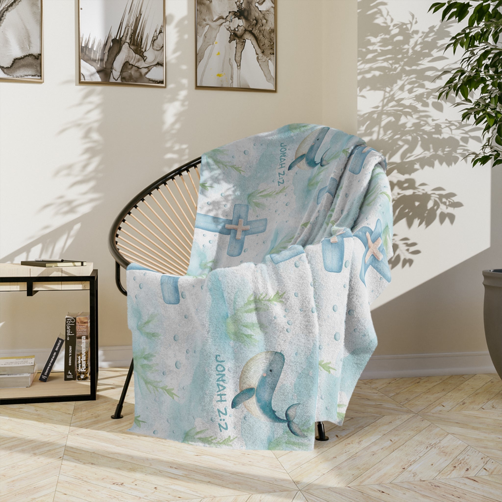Inspired Jonah 2:2 Fleece Blanket