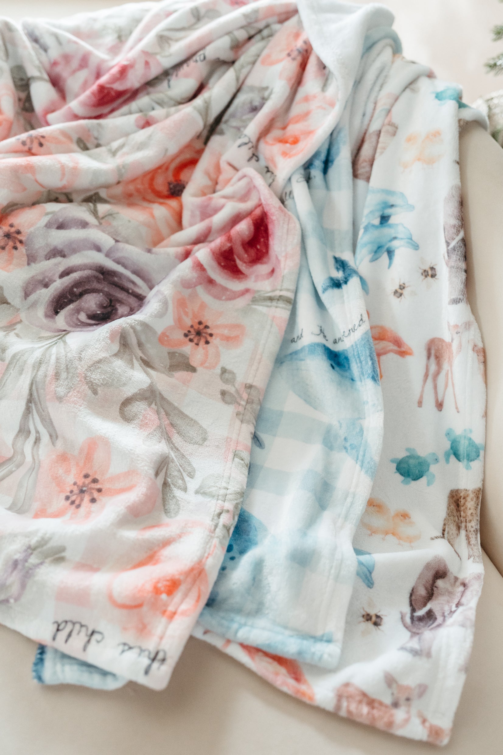For This Child I Have Prayed Minky Blanket