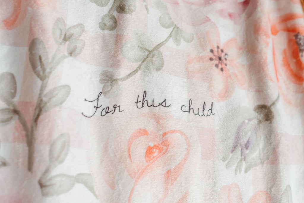 For This Child I Have Prayed Sherpa Blanket
