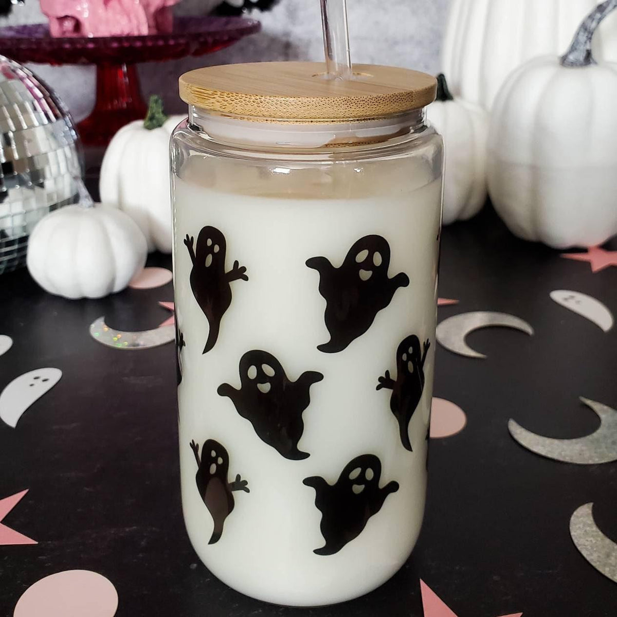 Halloween Vinyl Iced Coffee Cup