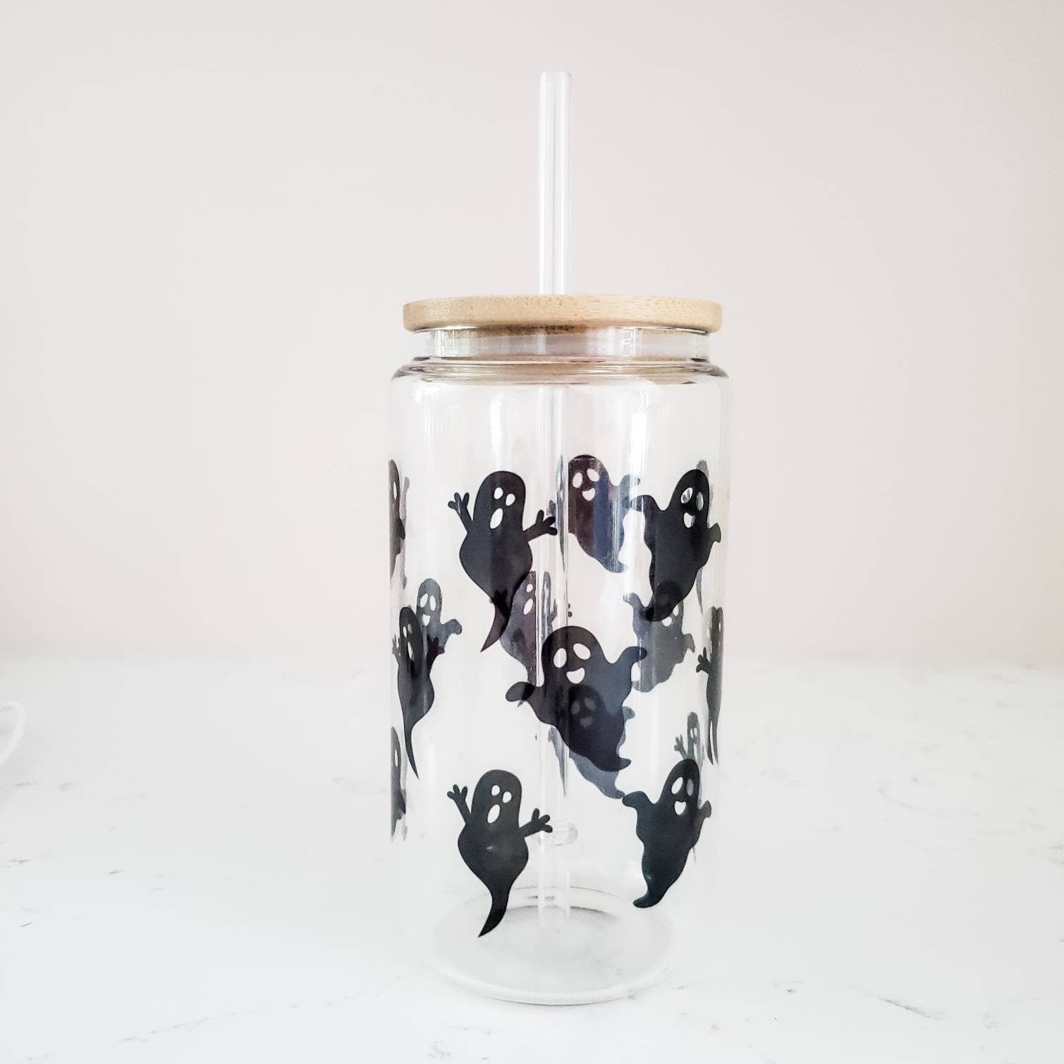 Halloween Vinyl Iced Coffee Cup