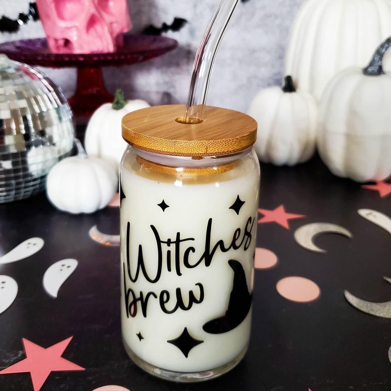 Halloween Vinyl Iced Coffee Cup