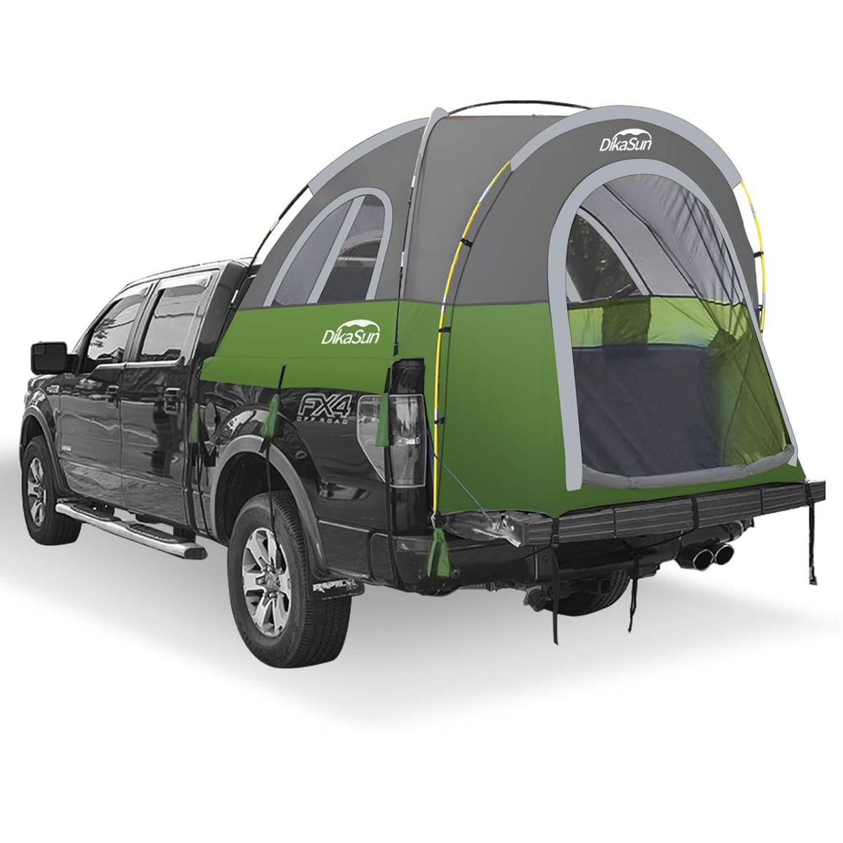 5.5-6.7ft Portable Pickup Truck Bed Tent Green