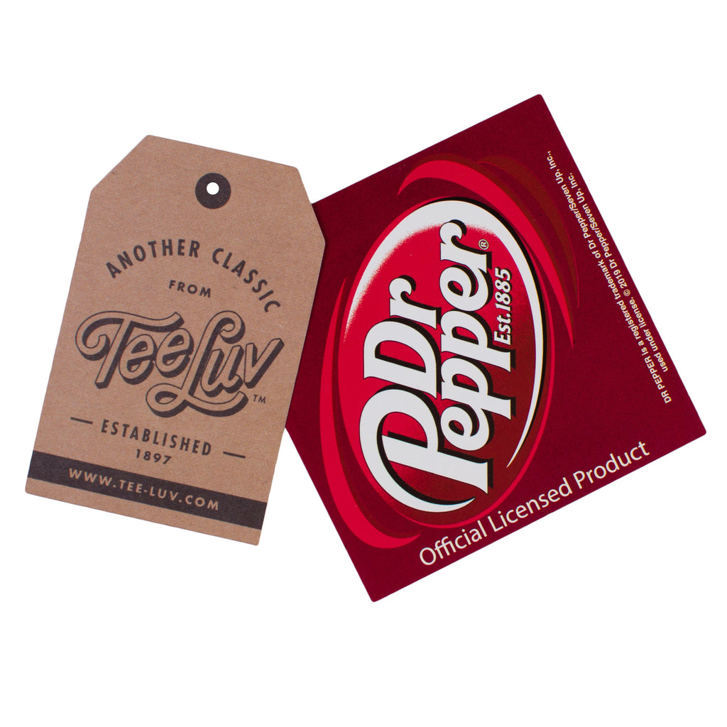 Tee Luv x Comfort Colors Distressed Dr Pepper Logo T-Shirt - Brick Red