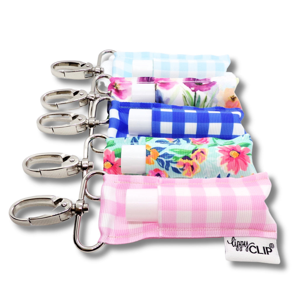 Red Gingham LippyClip® Lip Balm Holder