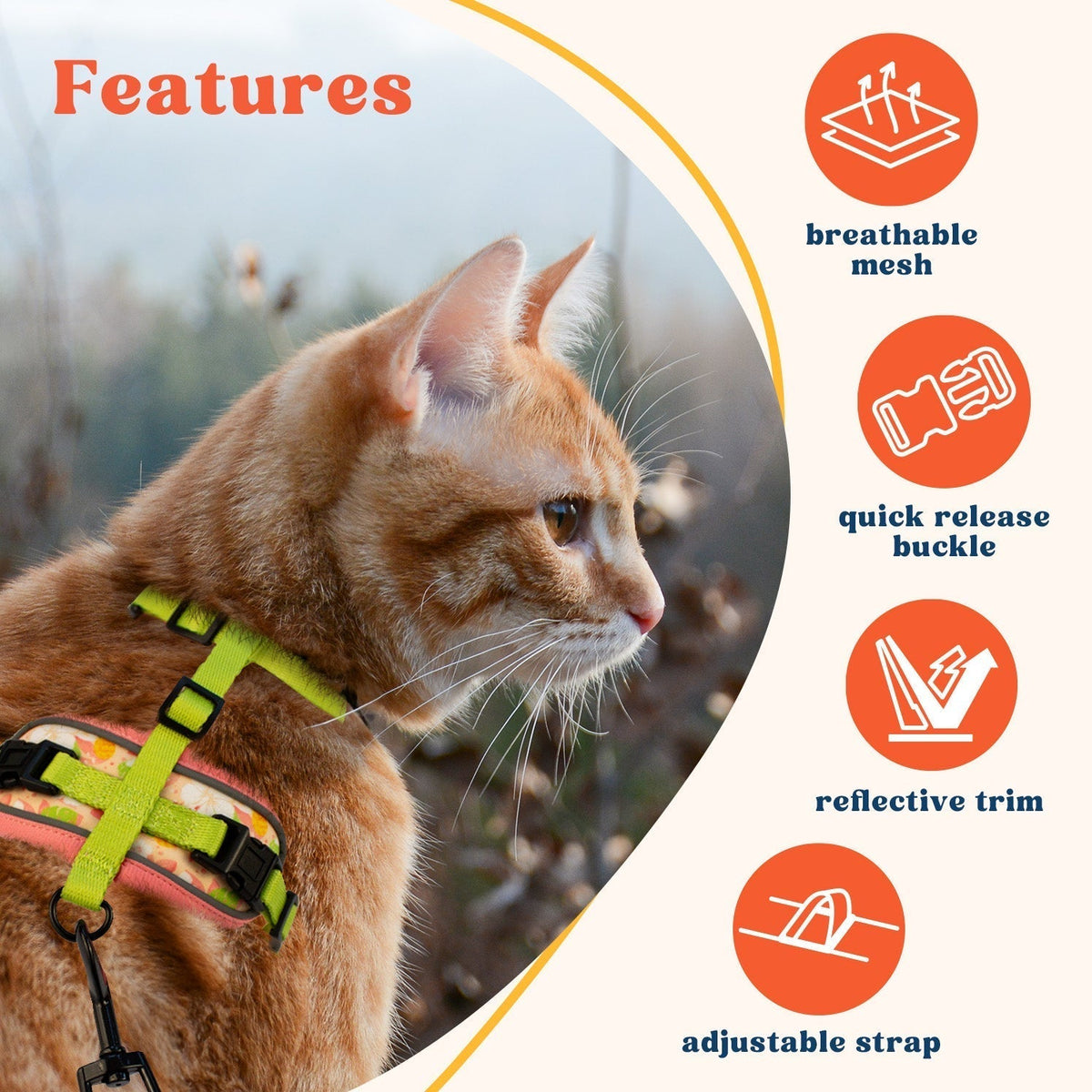 Cat Harness and Leash Set
