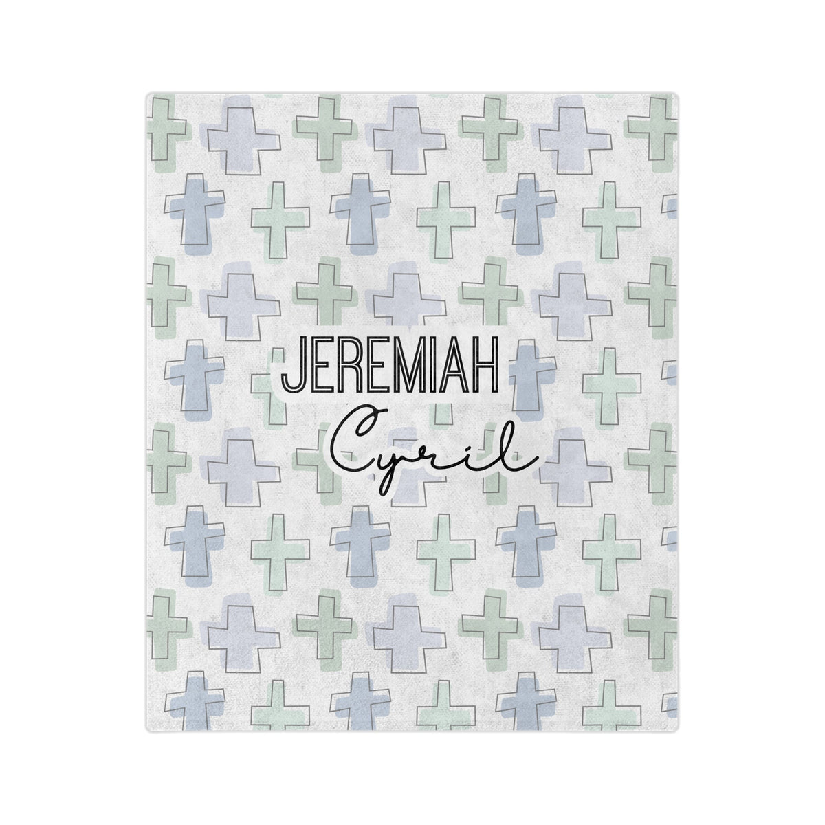 Personalized Rooted in Faith Minky Blanket