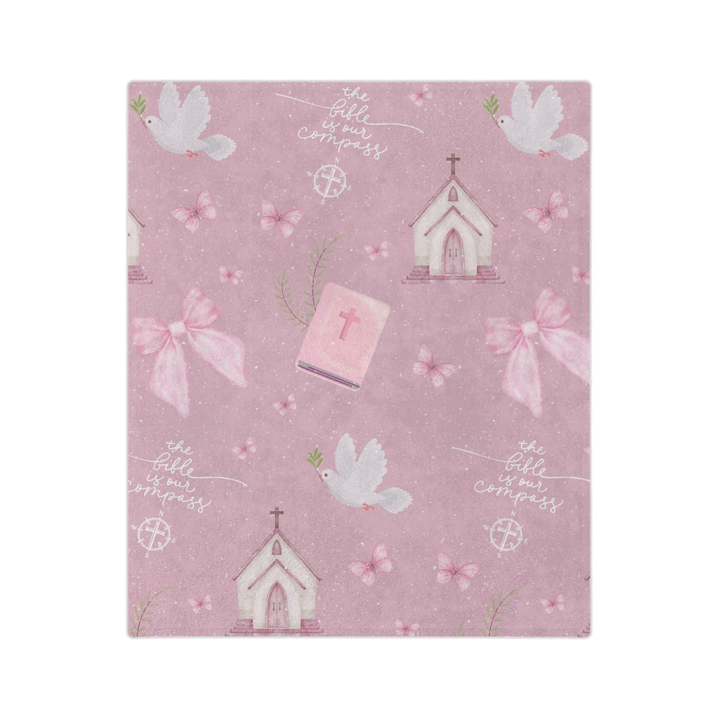 Bible is Our Compass Minky Blanket