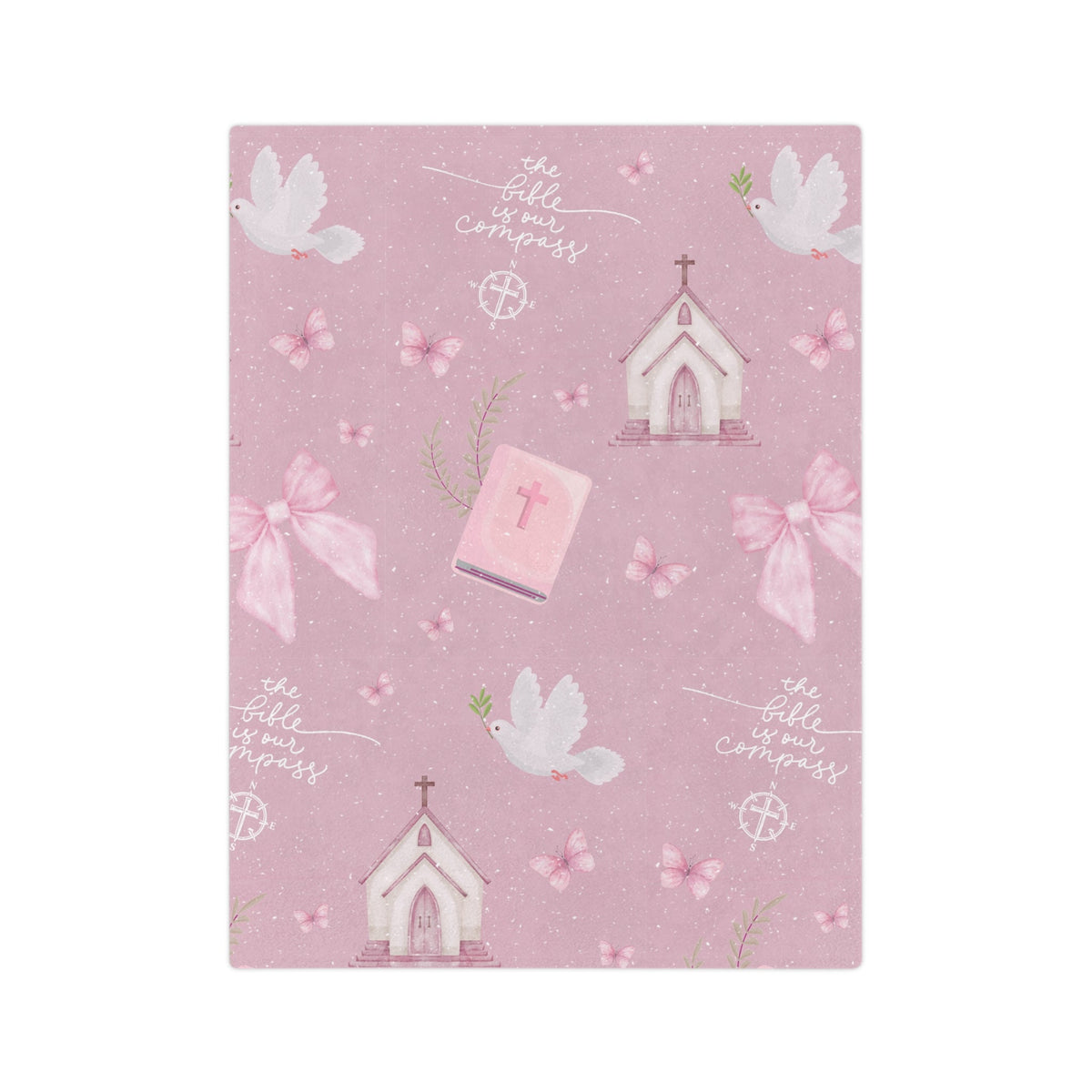 Bible is Our Compass Minky Blanket