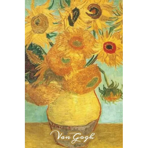 Vase with Twelve Sunflowers Van Gogh Note Book: Hardcover Journal Notebook Diary with Dot Grid, Lined, Blank Vintage Paper for Writing Drawing Journal - Hardcover