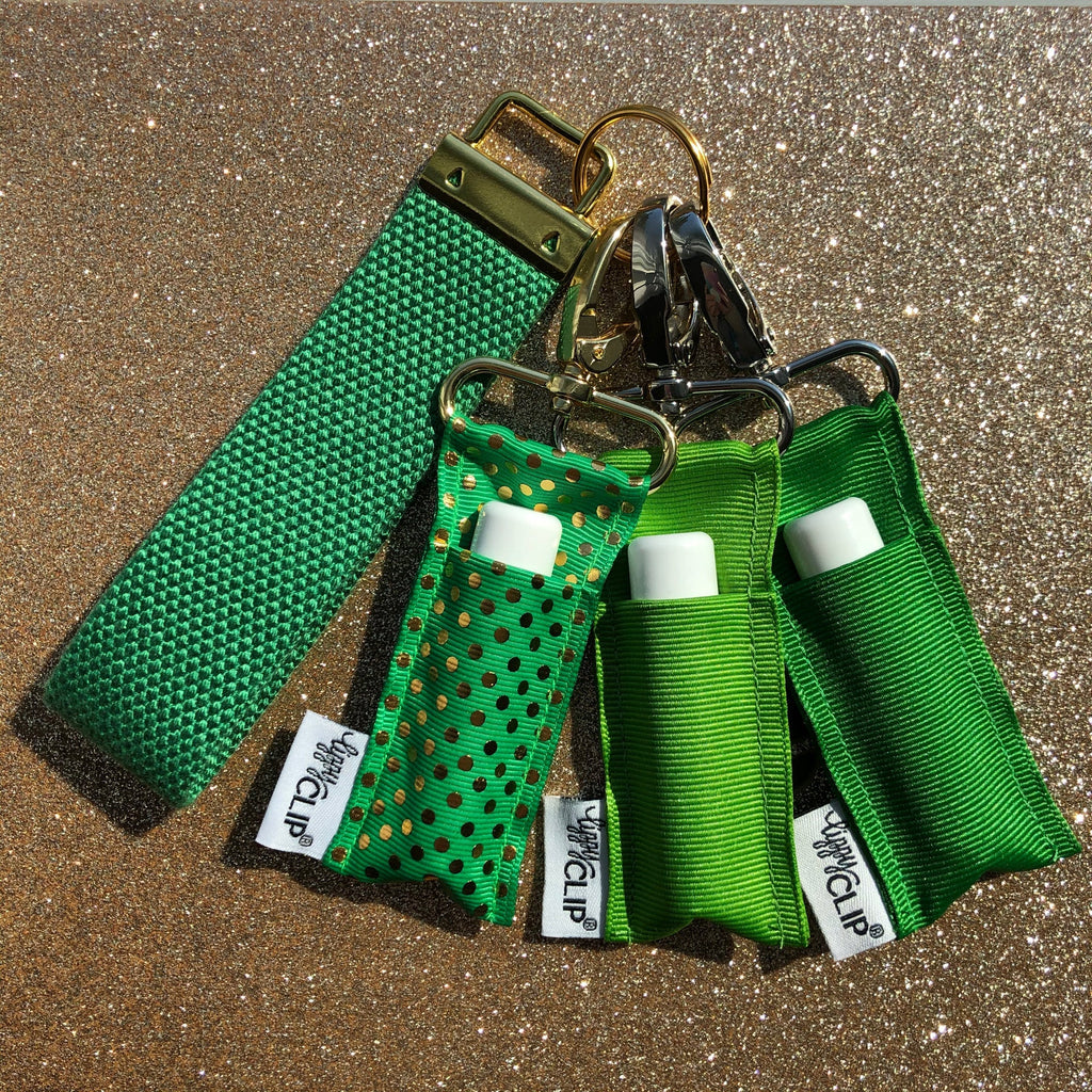 Gold Dots on Green LippyClip®