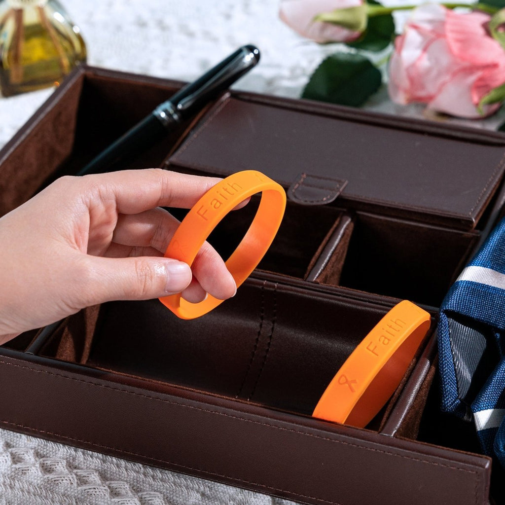 Gun Violence/Mass Shooting Orange Silicone Bracelet Wristbands
