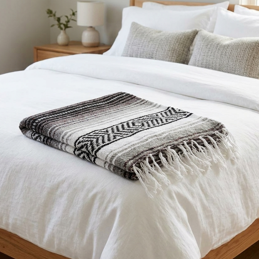 Obsidian Mexican Falsa Blanket