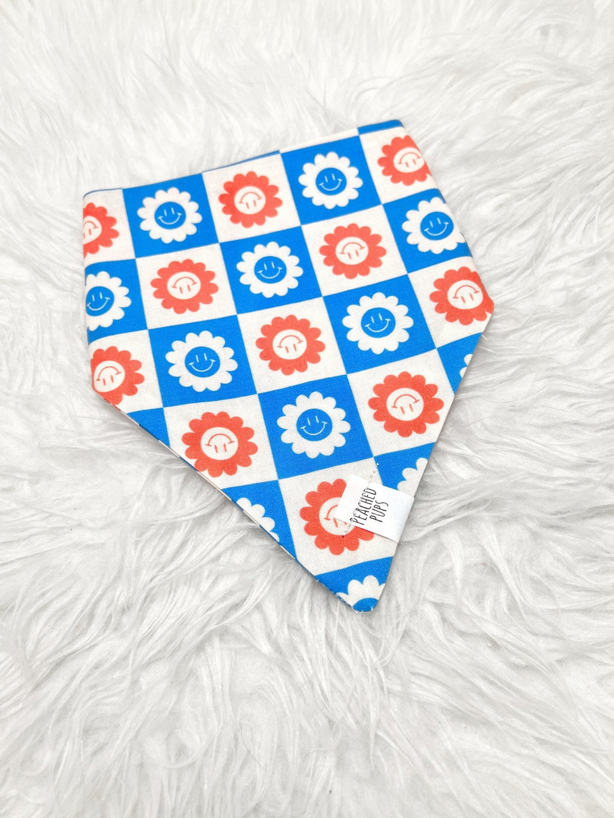 Red, White & Bloom Dog Bandana