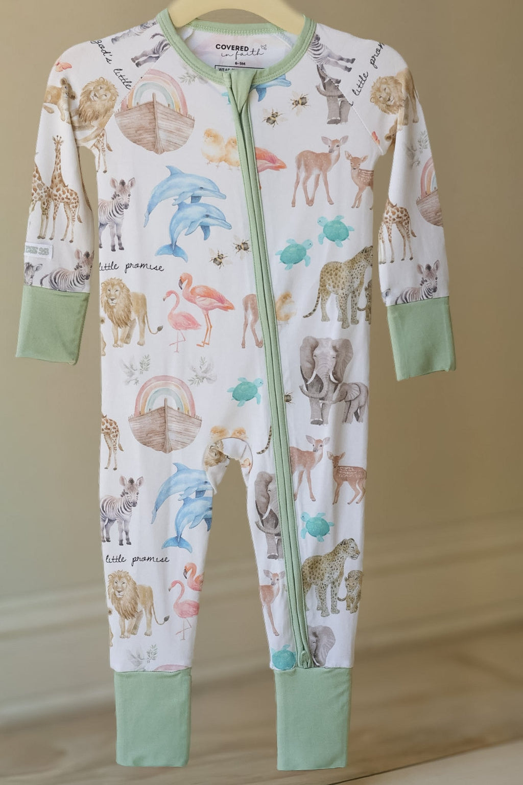 God's Little Promise Bamboo Footed Onesie Pajama