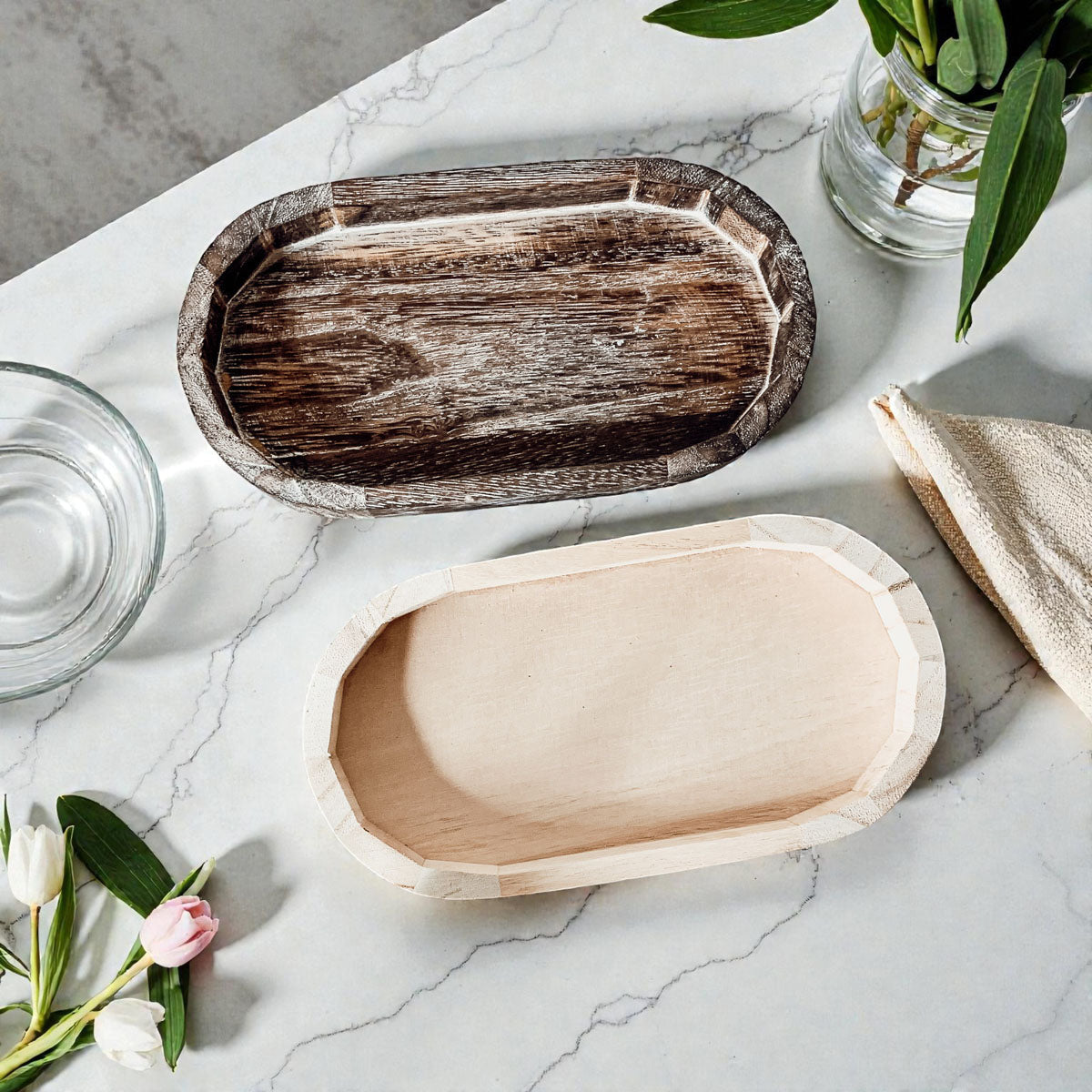 Rustic Wood Tray