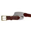 The Stretch Belt, Tan & White