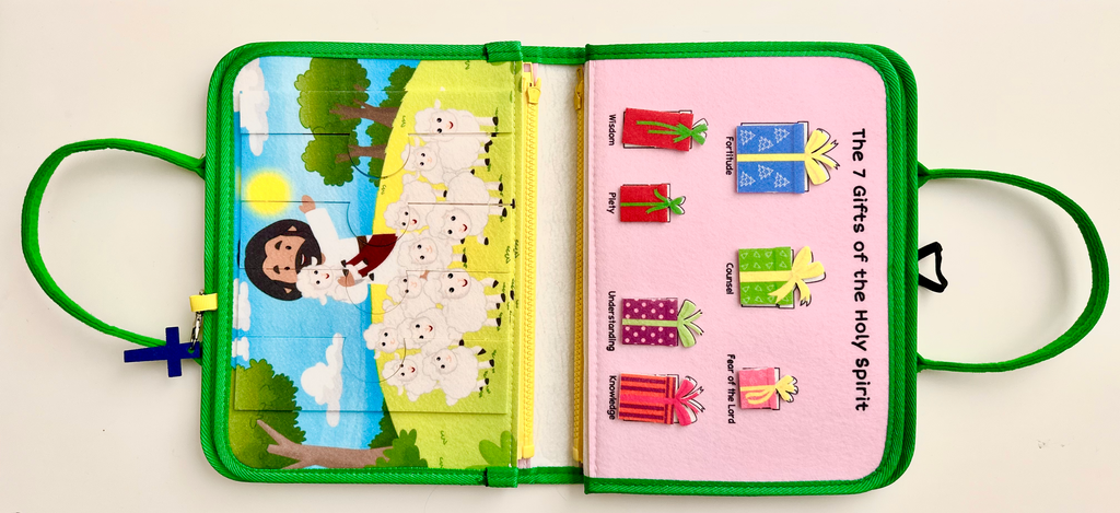 My Pray & Play Busy Book – Catholic Felt Busy Book - A Quiet Felt Book