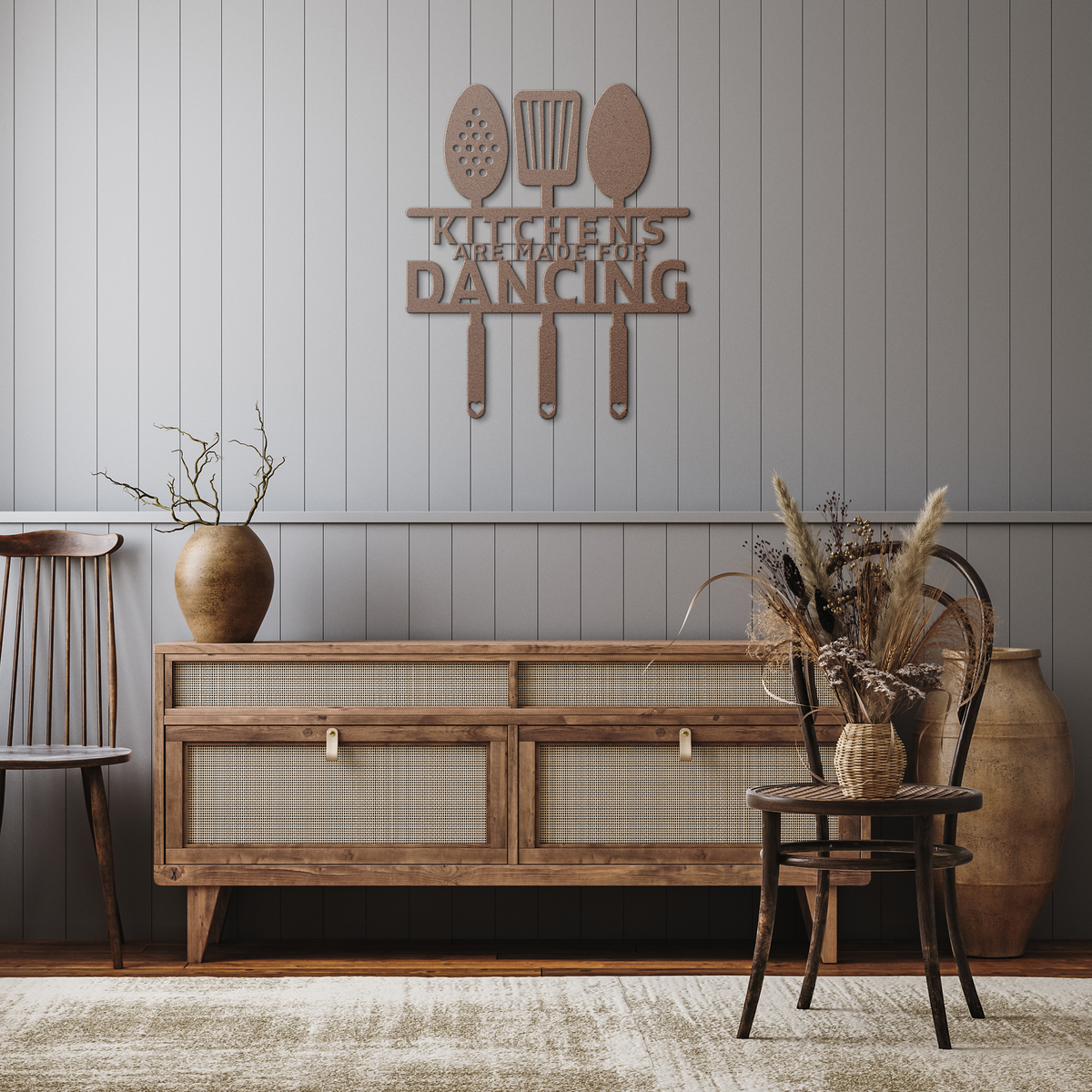 Kitchens Are Made for Dancing – Metal Wall Sign - 5 Colors & 6 Sizes!