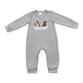 Dog fish plaid boat grey baby boy romper