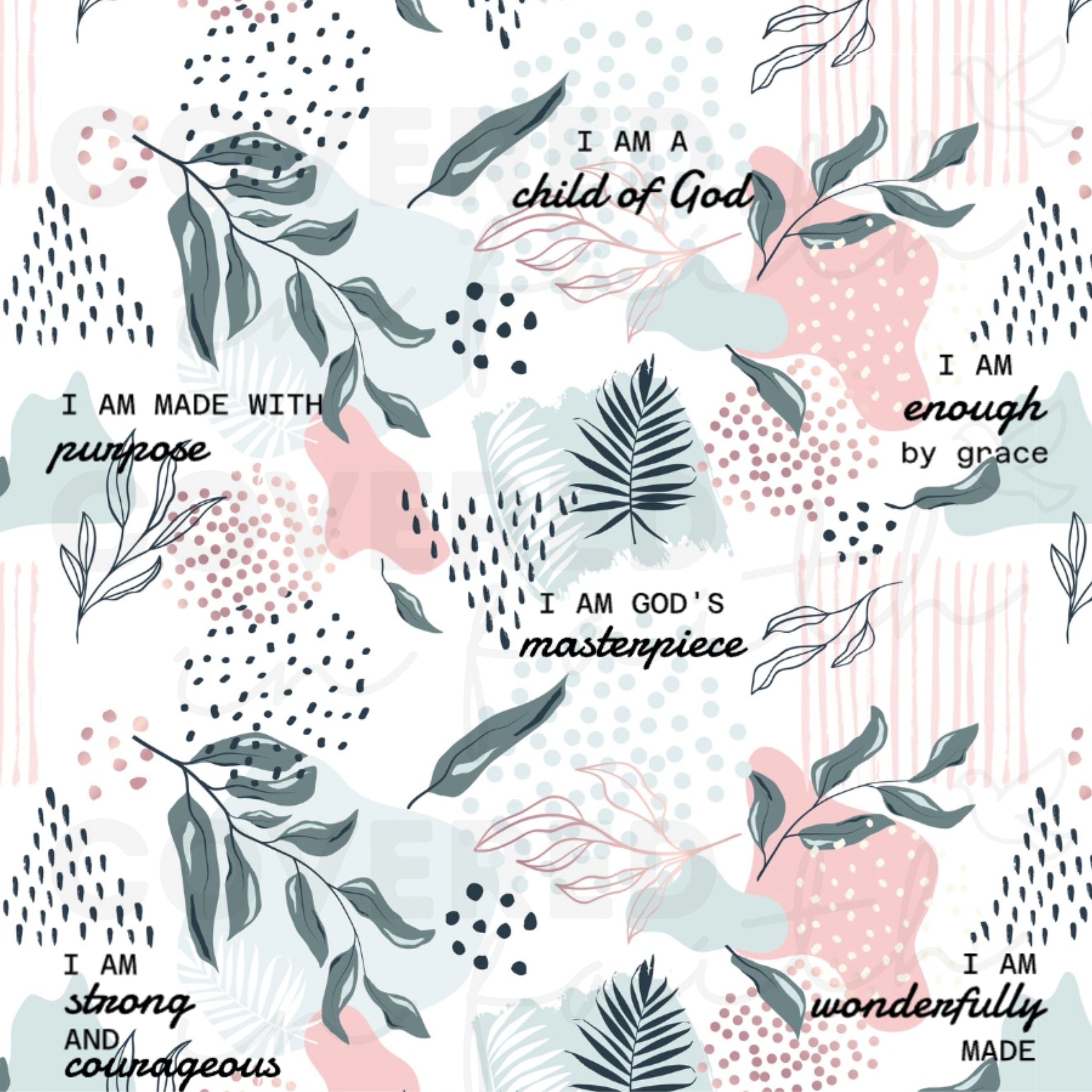 I Am Bible Verse Plush Blanket