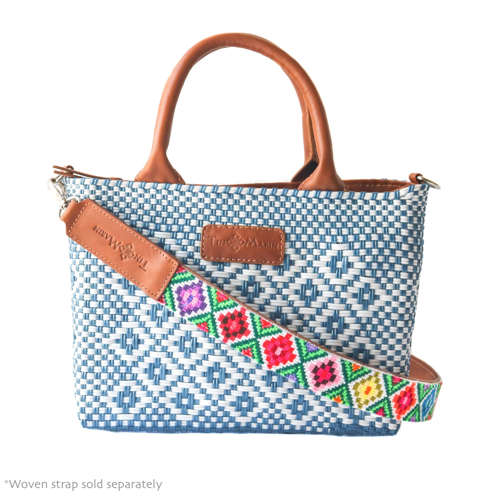 Marine Small Woven Crossbody Bag
