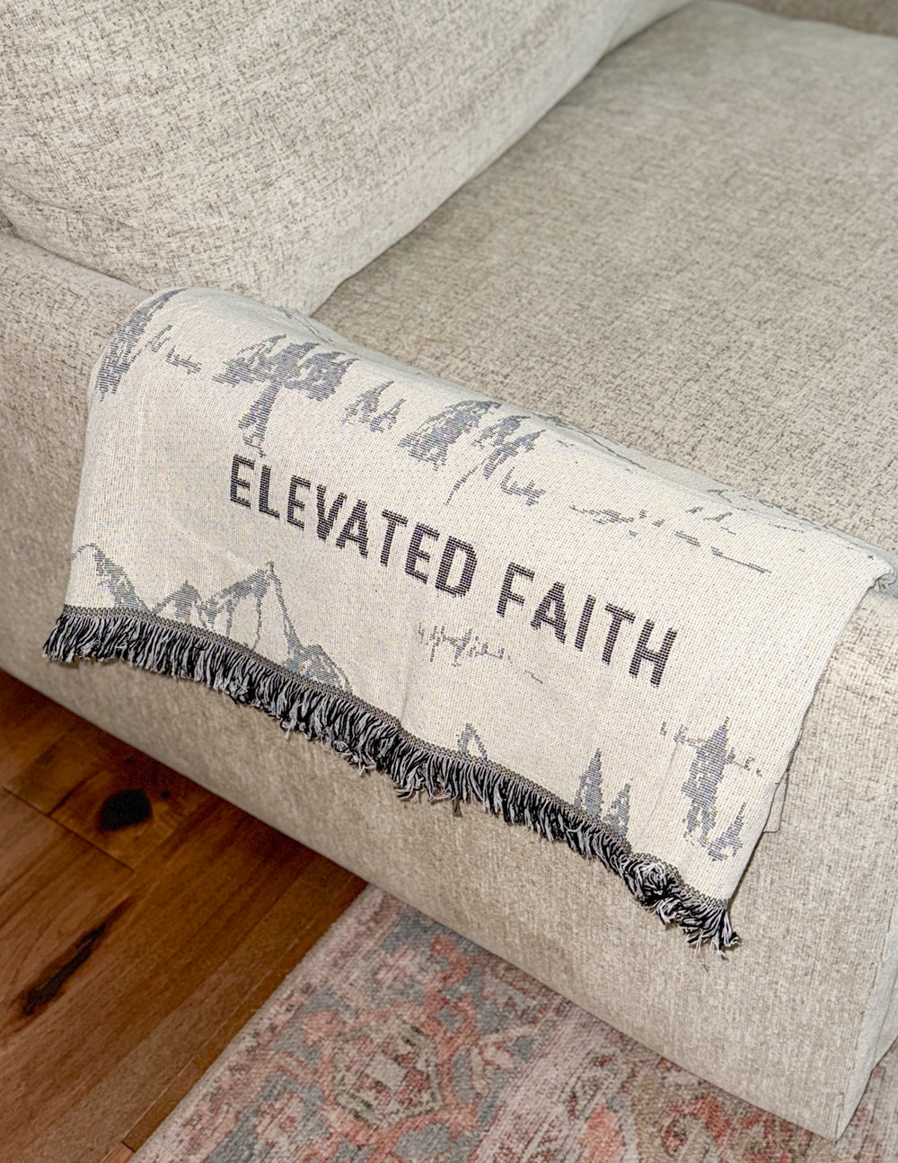 Mountainscape Throw Blanket