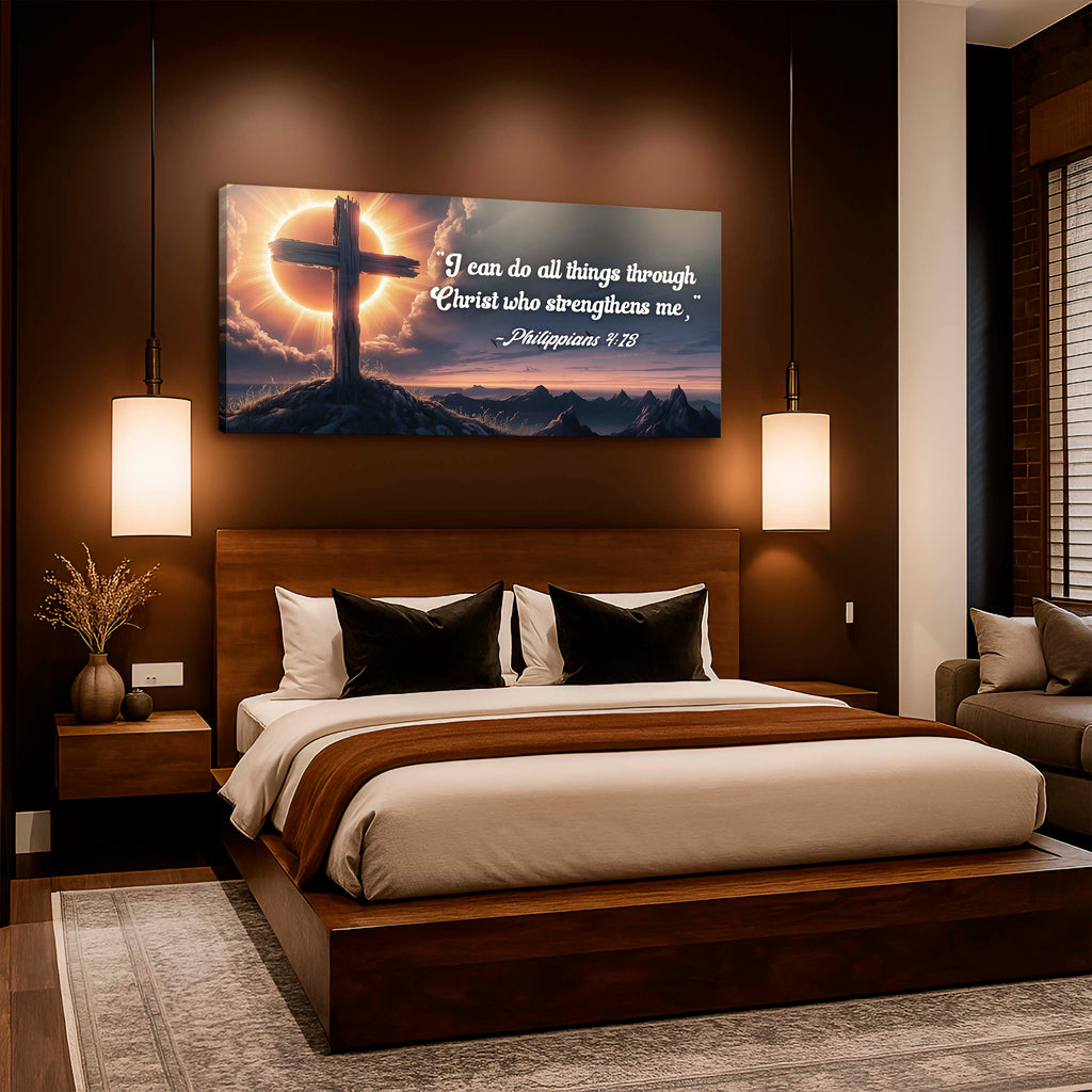 Philippians 4:13 - I Can Do All Things Through Christ Faith Sign