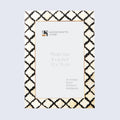 Picture Frame Moroccan Pattern Collection Bone & Resin Inlay Black White - 3 Sizes