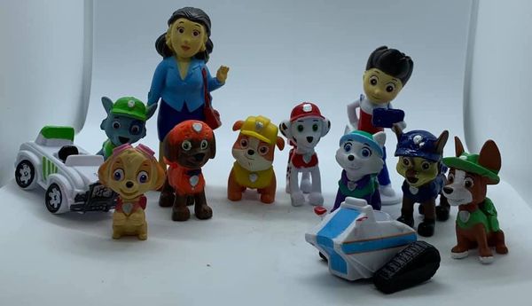 6 XL Bath bombs with Surprise PAWs Patrol toys inside, collect them all, USA made