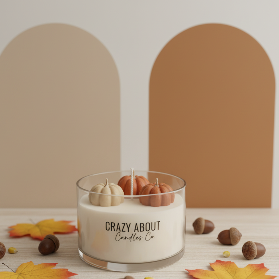 Pumpkin Harvest Candle | Artisan Fall Soy Wax Jar