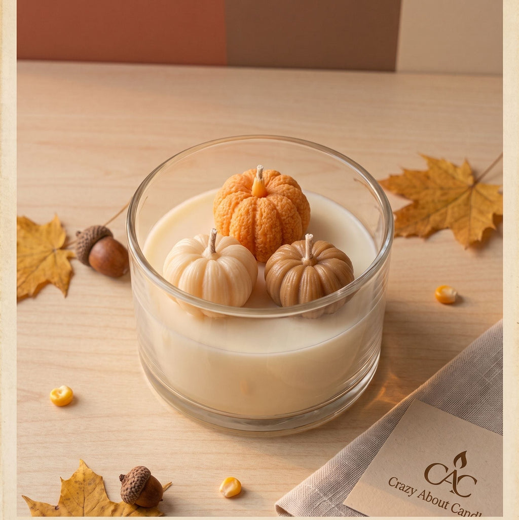 Pumpkin Harvest Candle | Artisan Fall Soy Wax Jar