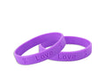 Purple Awareness Silicone Bracelet Wristbands