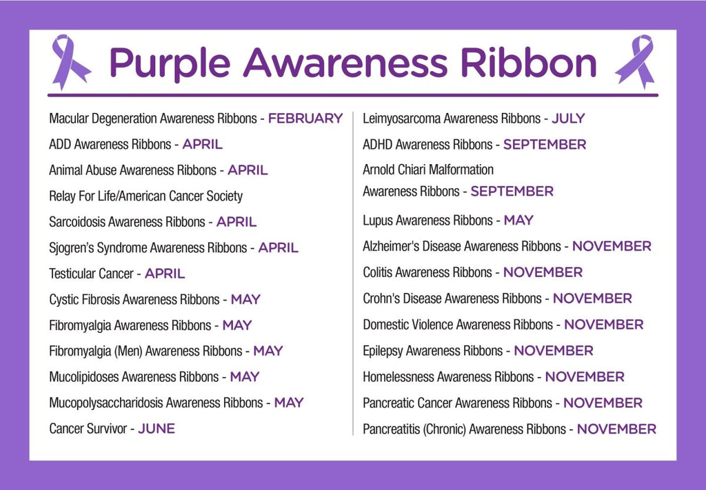 Purple Awareness Silicone Bracelet Wristbands