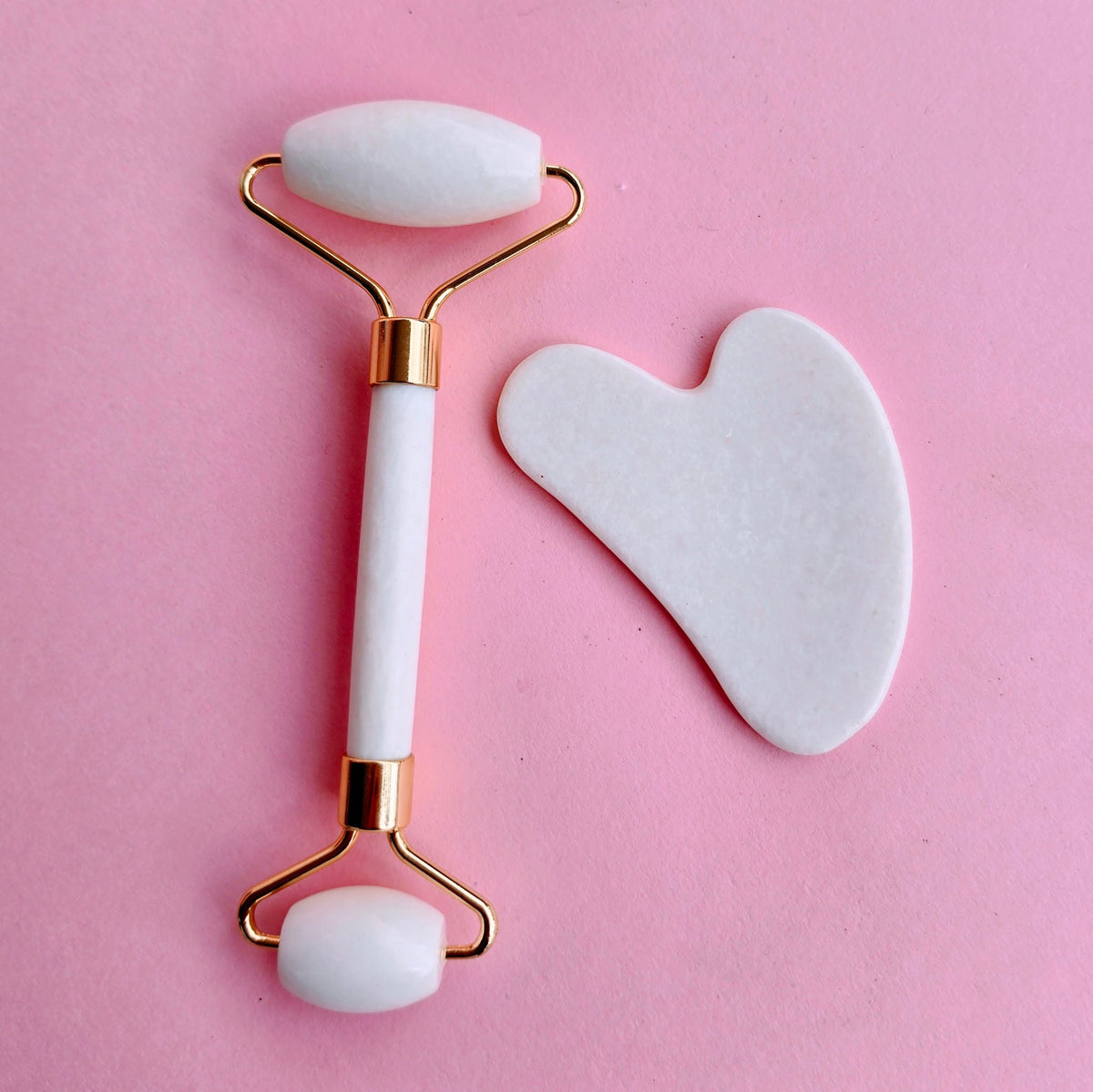 Facial Roller + Gua Sha Set