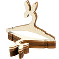 20Pcs Wooden Baby Hangers Smooth Mini Toddler Wooden Clothes Hanger Rack Kids Present Home Girls Princess Room Nursery Decor