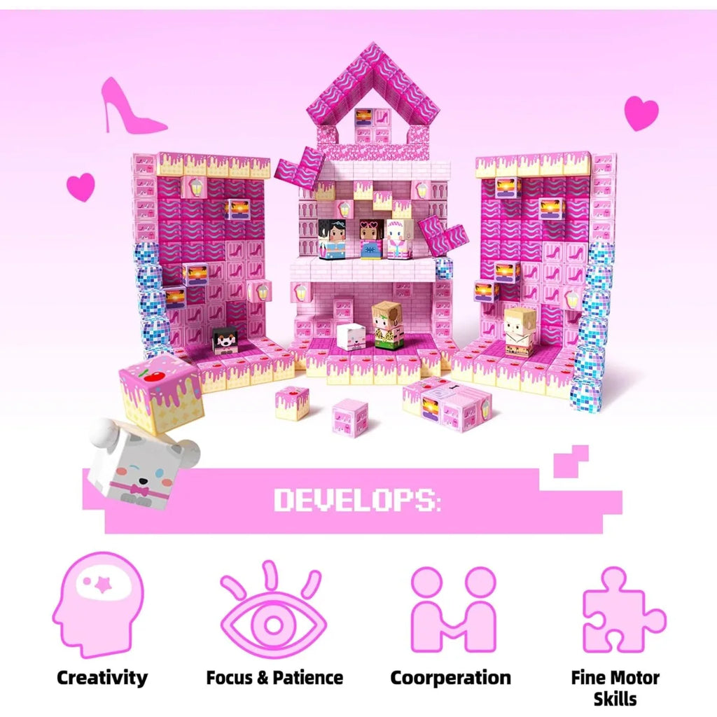 Magnetic Building Blocks Mine World Castle & Villa STEM Construction Set