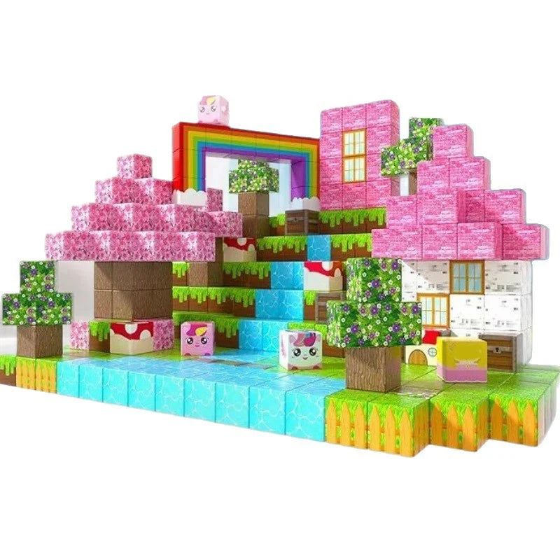 Sensory Montessori Magnetic Stacking Cubes