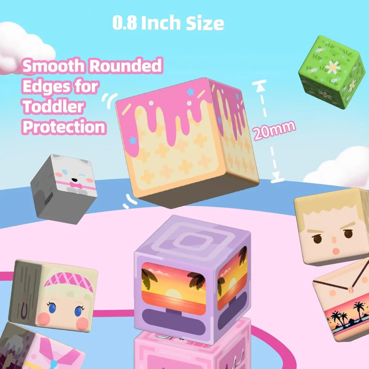 Magnetic Building Blocks Mine World Castle & Villa STEM Construction Set