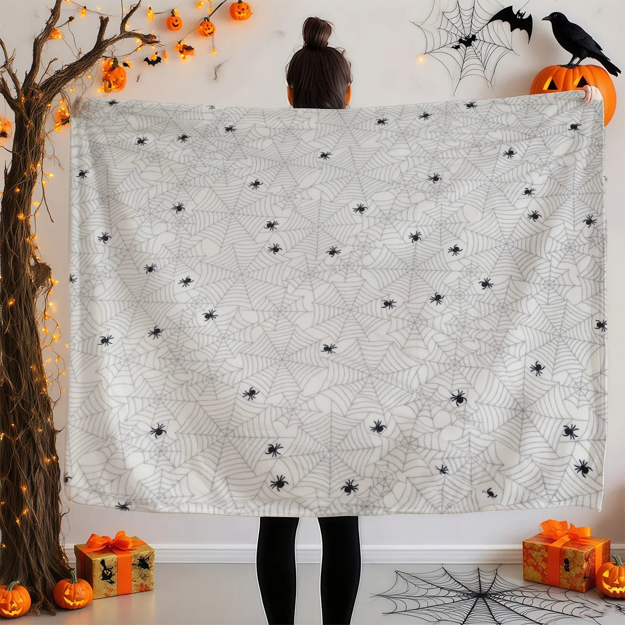 Knit Throw Blanket – Soft 3 lb Cartoon Pattern for Cozy Relaxation