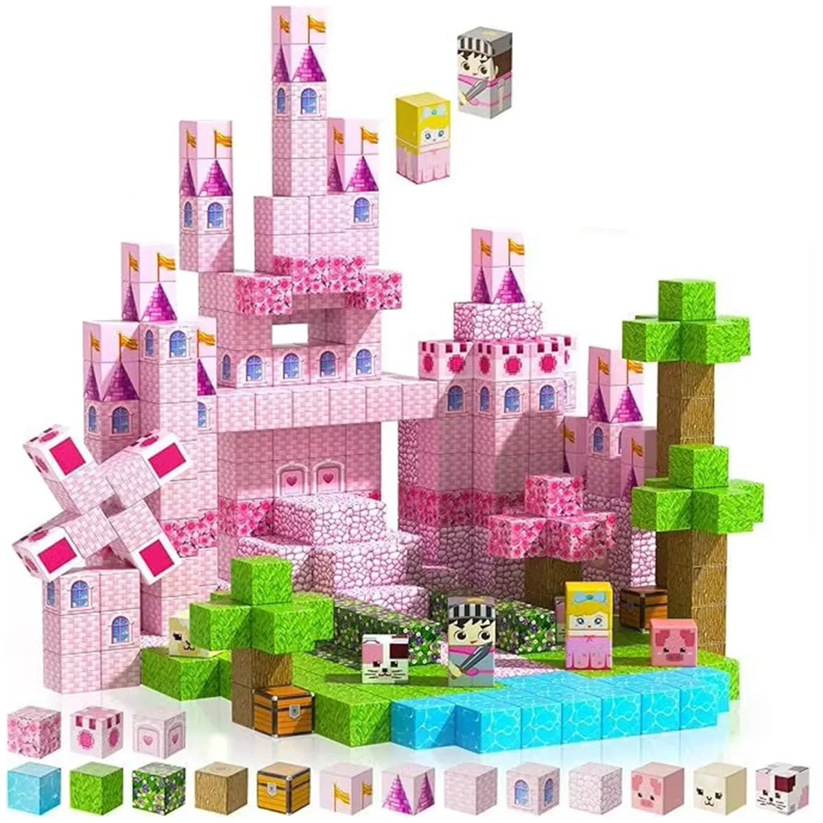 Sensory Montessori Magnetic Stacking Cubes